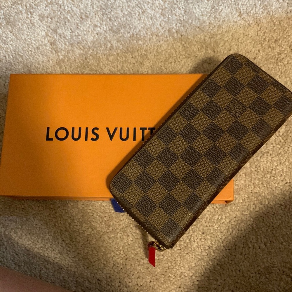 Louis Vuitton Damier Ebene Clemence Wallet